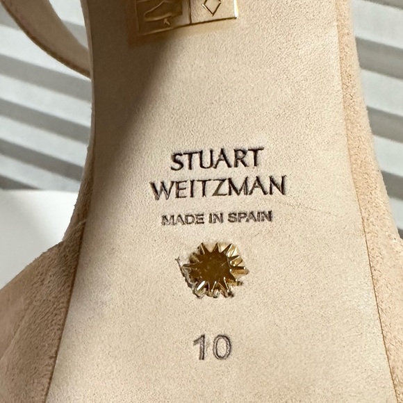 🌹STUART WEITZMAN🌹 Ryder Suede Platform Sandals Size: 10 - Picture 14 of 16